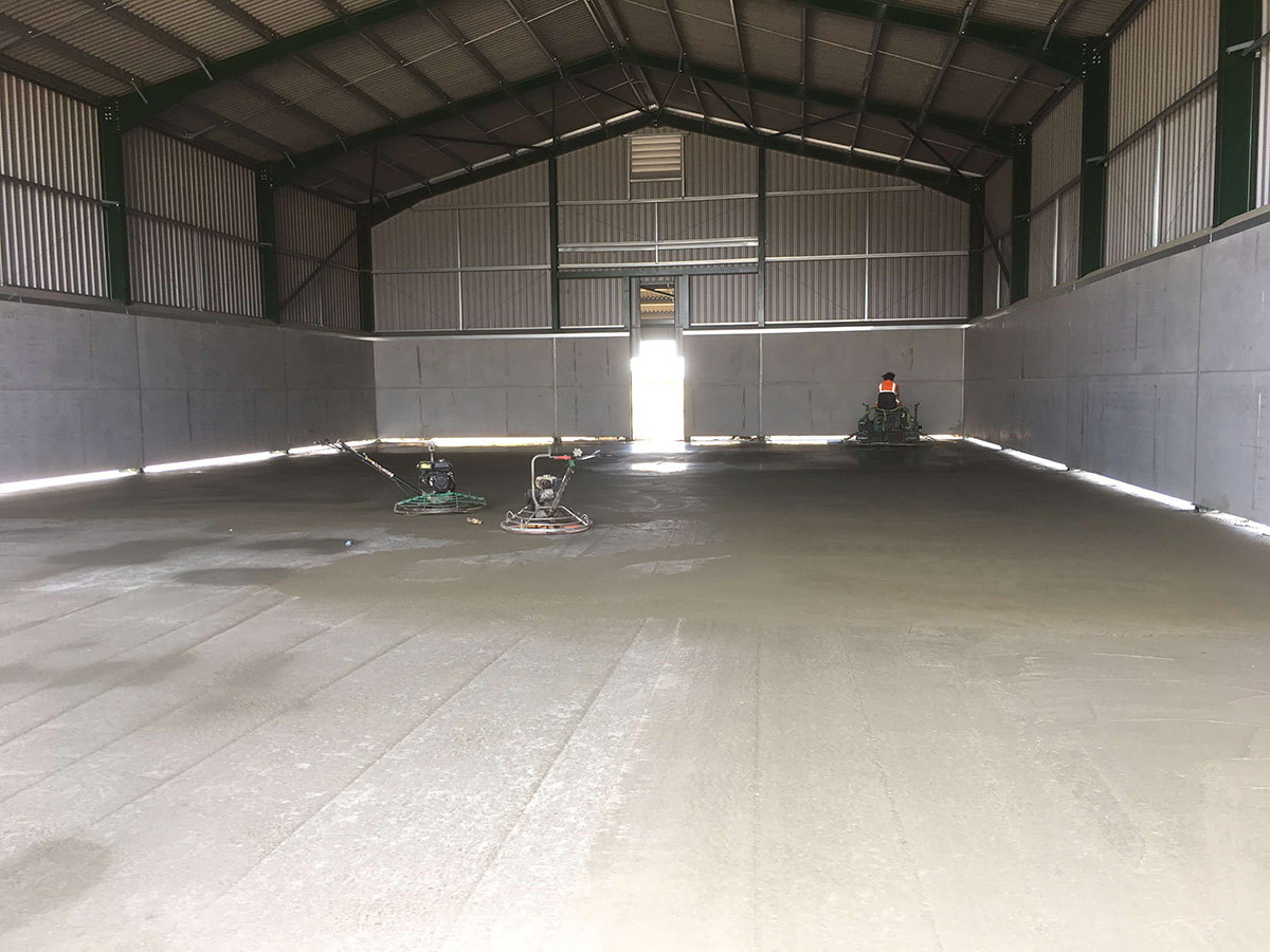 power float finish concrete floor in Suffolk